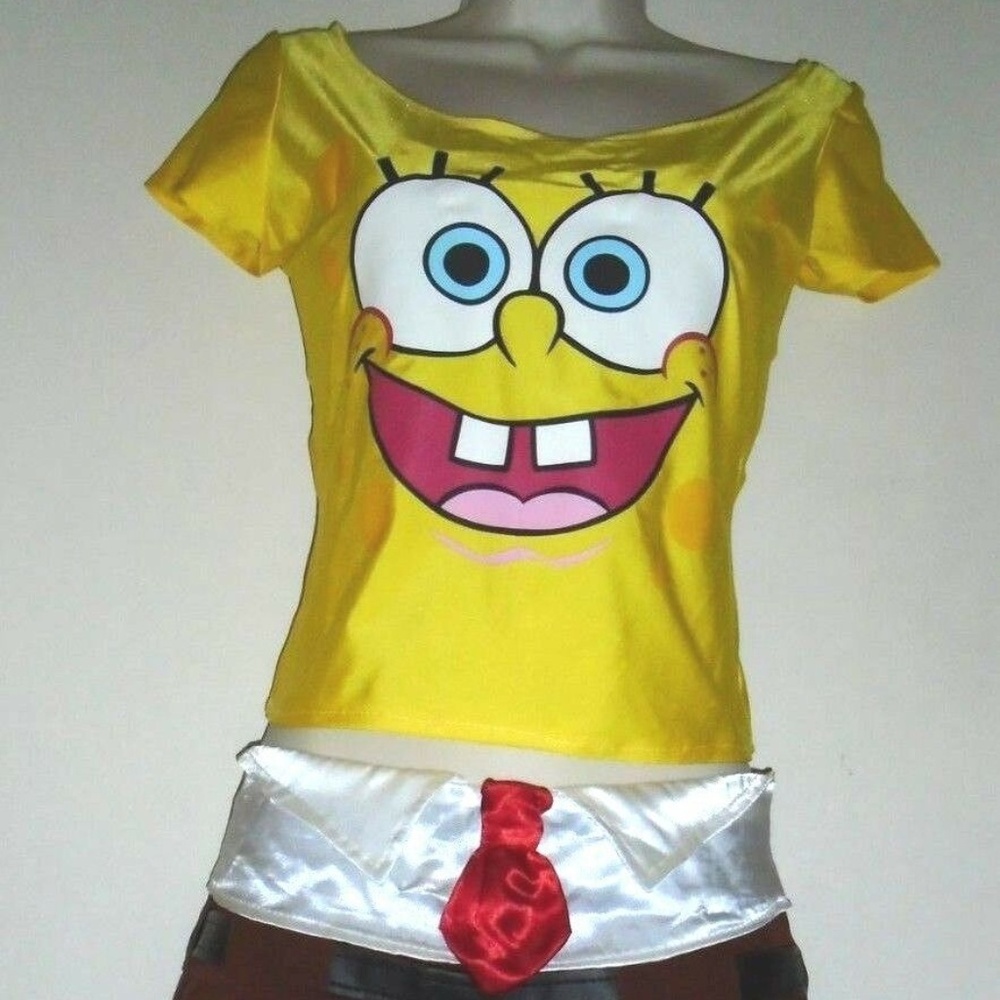 Vintage Spongebob Squarepants Halloween Skirt Top Set